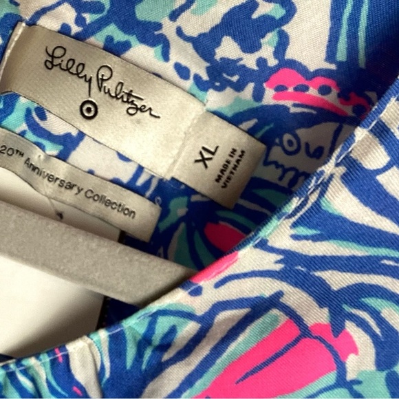 LILLY PULITZER Dress Girls XLarge For Target Floral  Maxi Fit & Flare Preppy - Picture 4 of 11